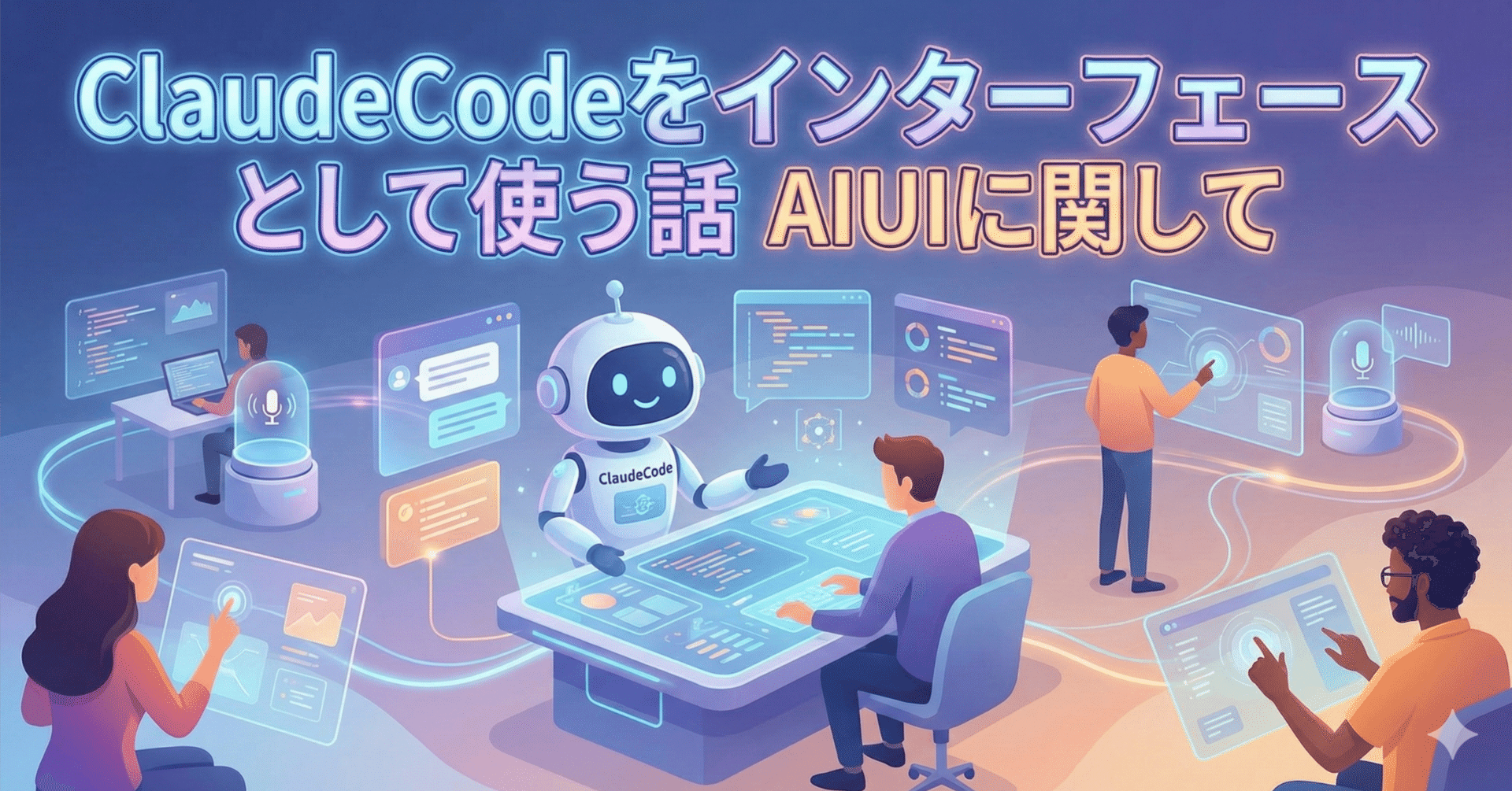 ClaudeCodeをインターフェースとして使う話 AIUIに関して