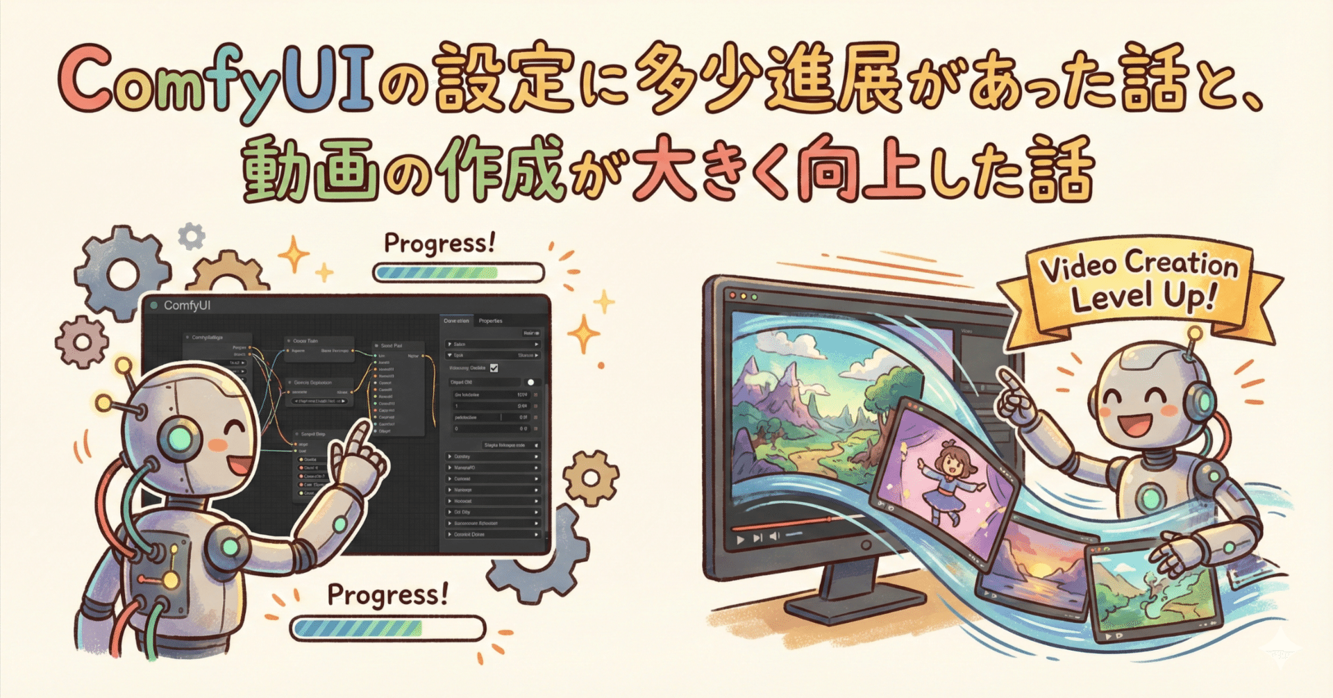 ComfyUIの設定に多少進展があった話と、動画の作成が大きく向上した話