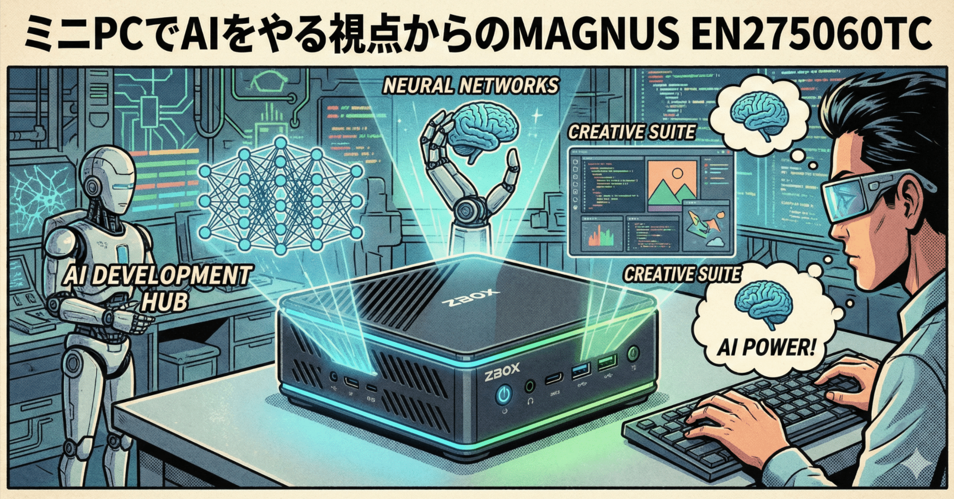 ミニPCでAIをやる視点からのMAGNUS EN275060TC