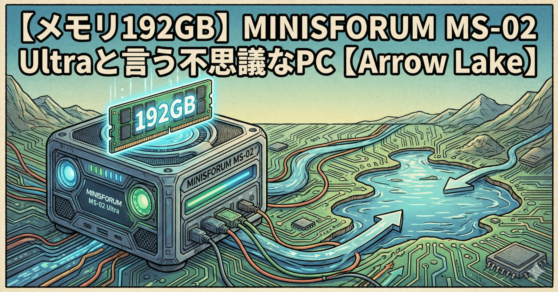 【メモリ192GB】MINISFORUM MS-02 Ultraと言う不思議なPC【Arrow Lake】
