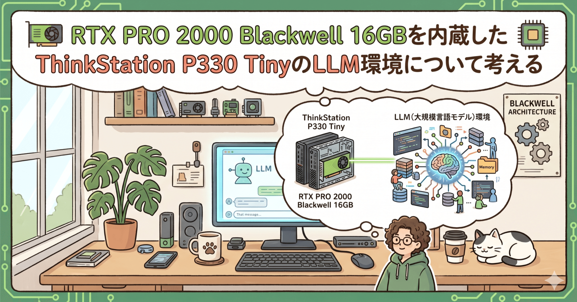 RTX PRO 2000 Blackwell 16GBを内蔵したThinkStation P330 TinyのLLM環境について考える