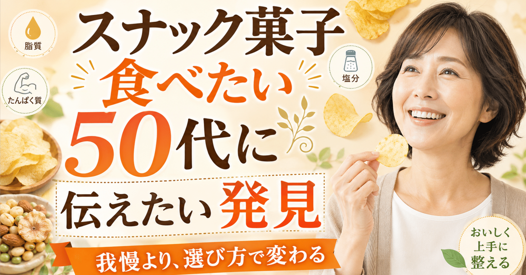 スナック菓子食べたい50代に伝えたい発見