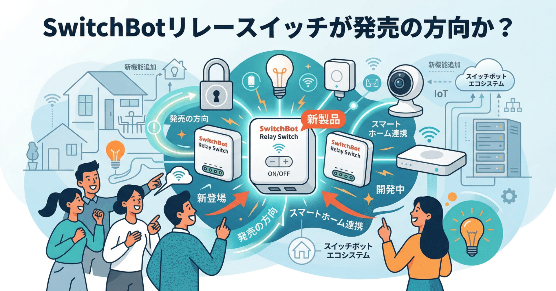 SwitchBotリレースイッチが発売の方向か？