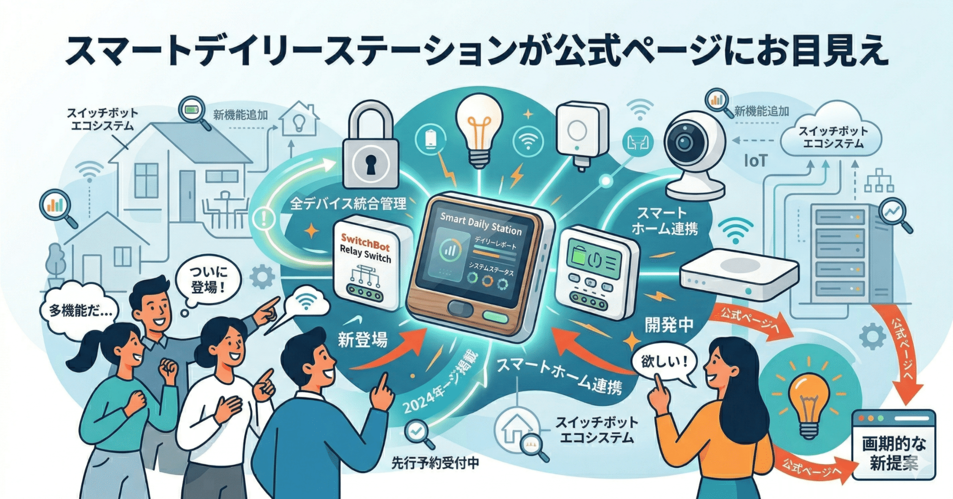 スマートデイリーステーションが公式ページにお目見え