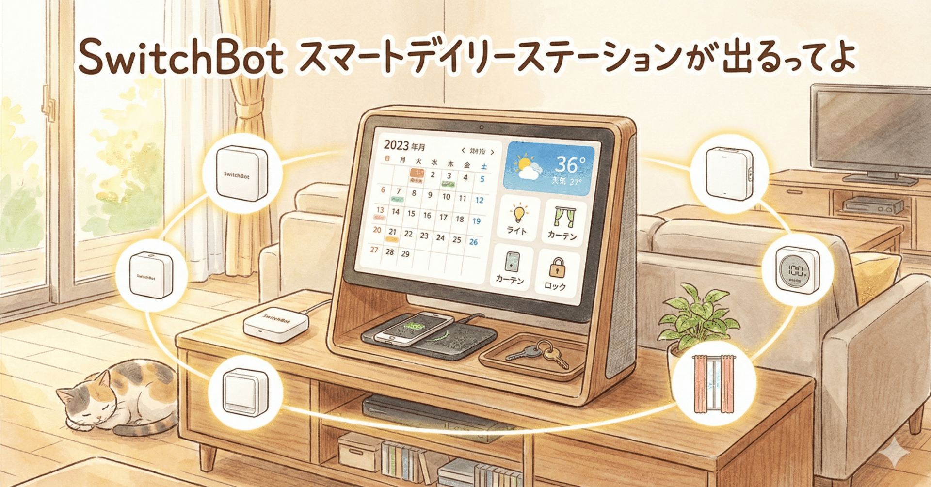 SwitchBot スマートデイリーステーションが出るってよ